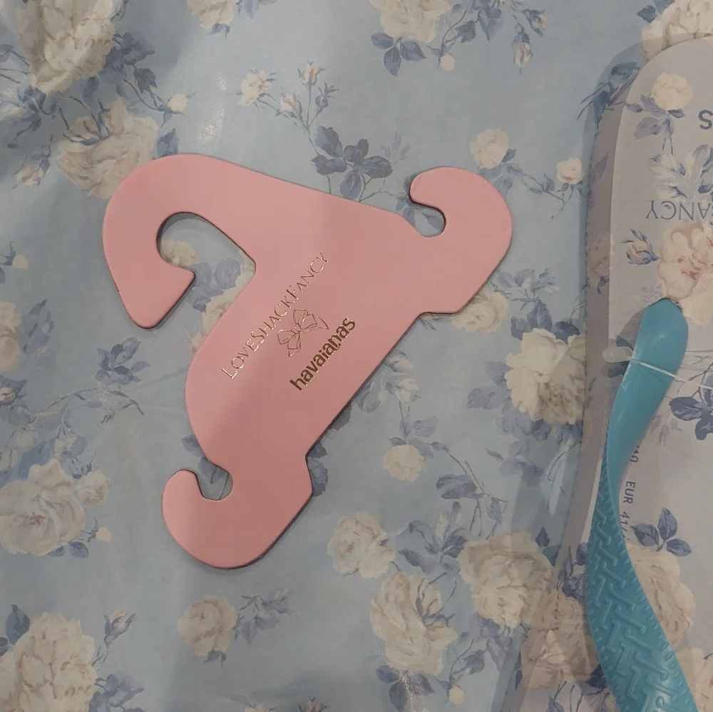 LoveShackFancy x havaianas Women's Whisper Blue Top Flip Flops - Picture 6 of 12